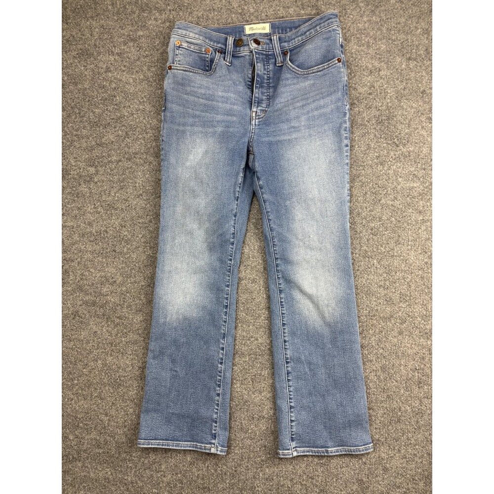 Madewell Cali Demi Bootcut Jeans‎ Womens 27 Blue Med Mid Rise Stretch 27x26.5